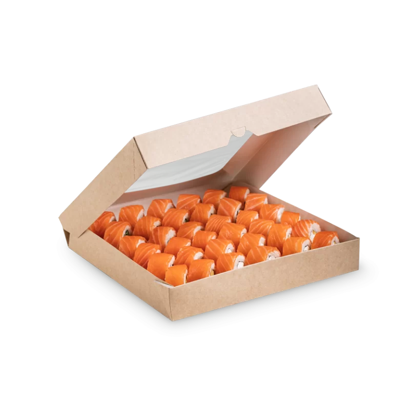 Läbipaistva aknaga Eco karp 260x260x40mm