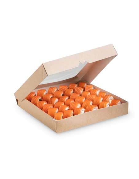 Dėžutė Eco su skaidriu langeliu 260x260x40mm