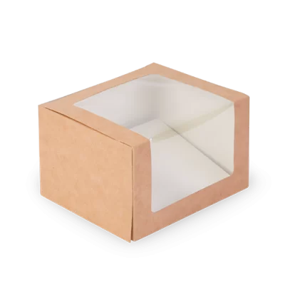 Läbipaistva aknaga Eco karp 130x110x80mm