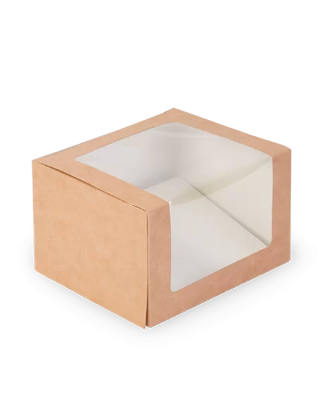 Läbipaistva aknaga Eco karp 130x110x80mm