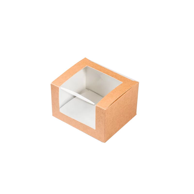 Läbipaistva aknaga Eco karp 130x110x80mm