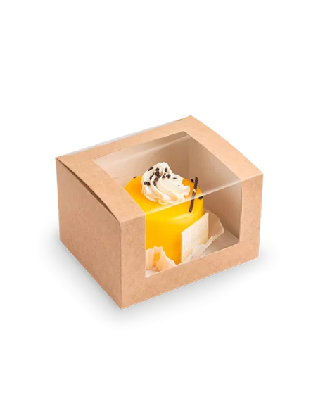 Läbipaistva aknaga Eco karp 130x110x80mm