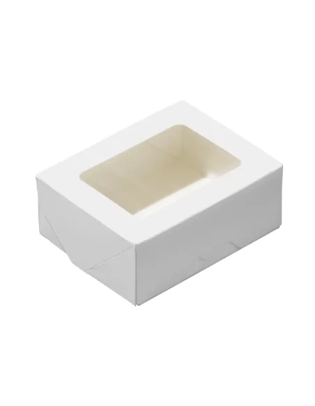 Läbipaistva aknaga Eco karp valge 100x80x40mm
