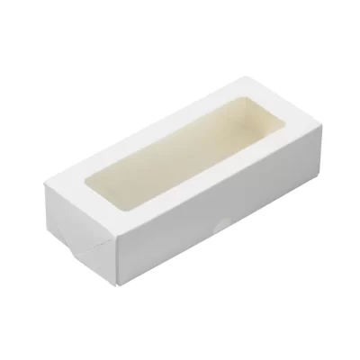 Kaste Eco ar caurspīdīgu logu balts 170x70x40mm