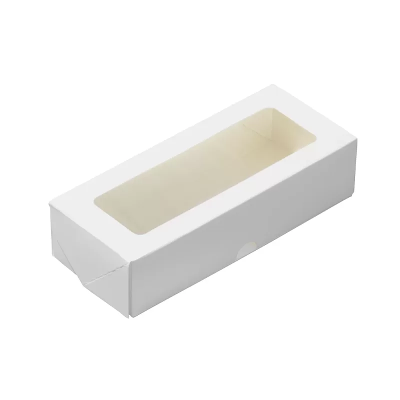 Kaste Eco ar caurspīdīgu logu balts 170x70x40mm