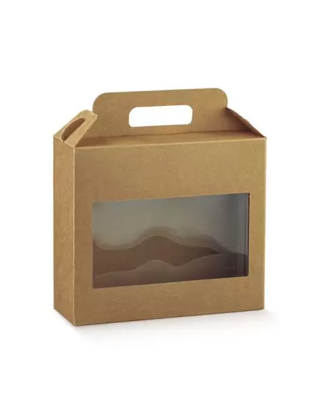 Valigetta keskkonnasõbralik läbipaistva aknaga karp