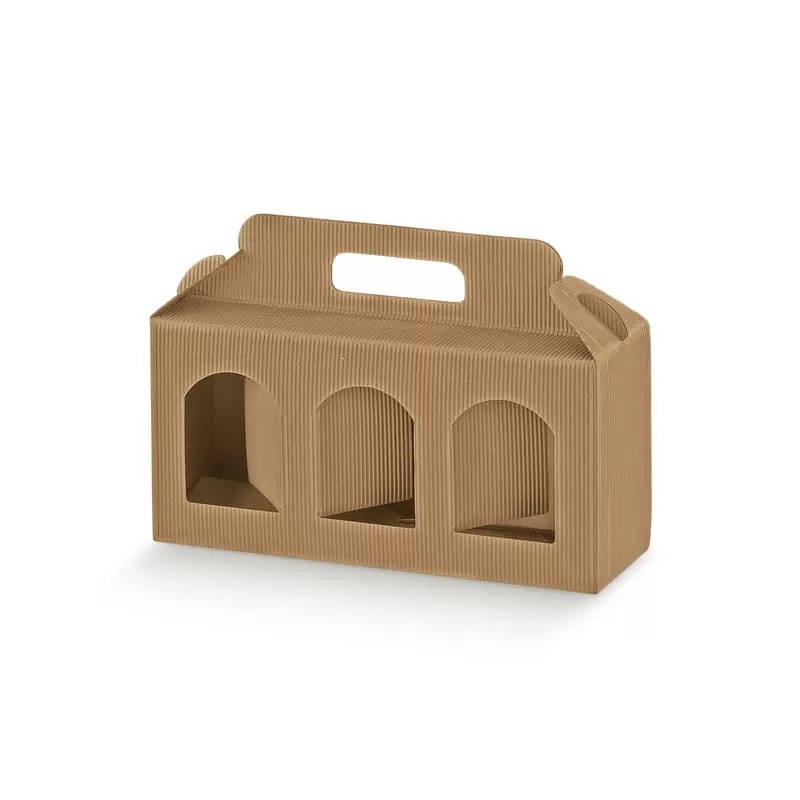 Dėžutė Portavasetti 3 skyrių gofruota
