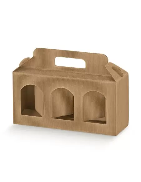 Dėžutė Portavasetti 3 skyrių gofruota