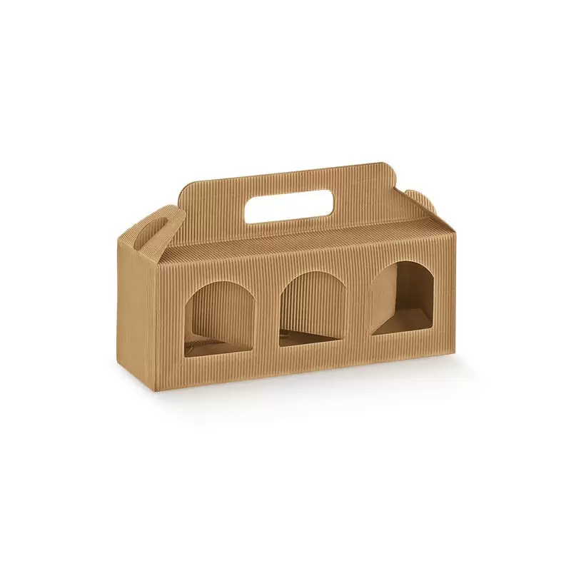 Dėžutė Portavasetti 3 skyrių gofruota