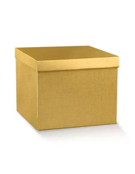 Suur kaheosaline karp eraldi kaanega, kuldne värv