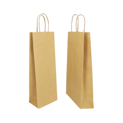 Papīra maisiņi pudelēm Twist rokturi 2