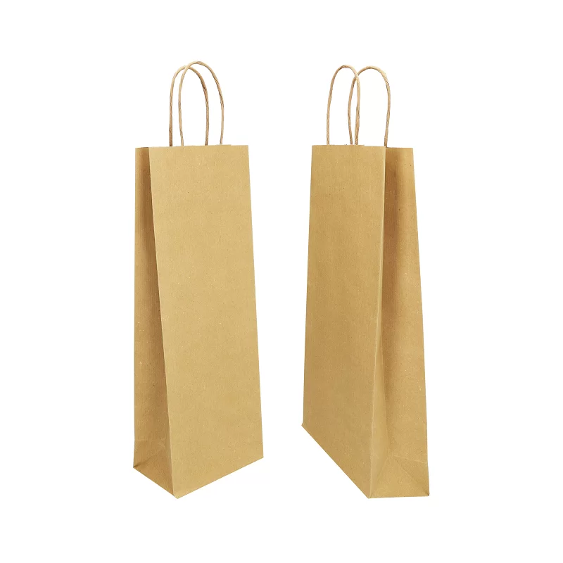 Popieriniai maišeliai buteliui Twist rankenėlės