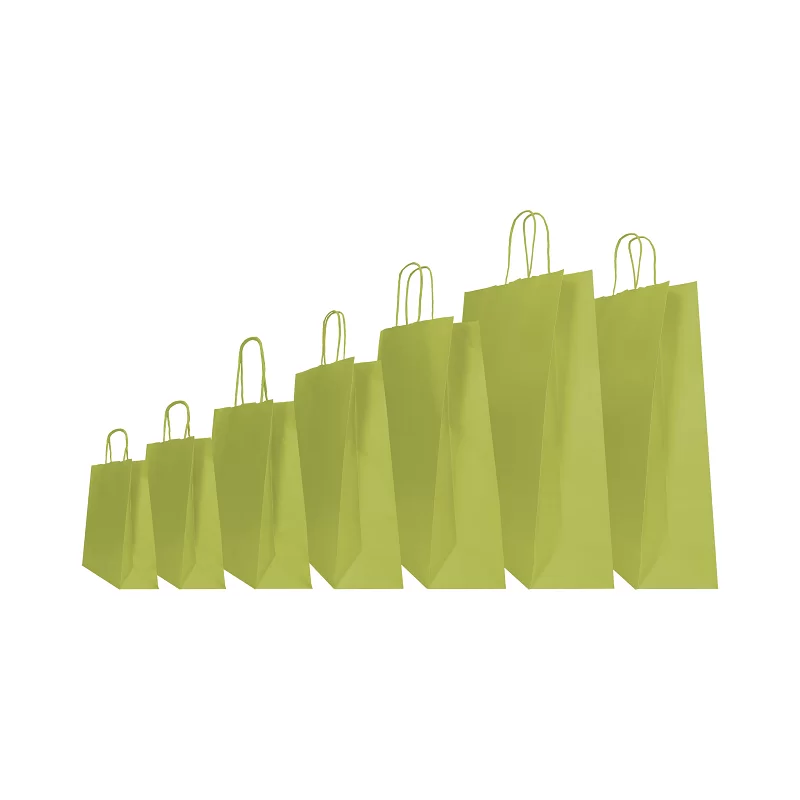 Helerohelised paberkotid Twist käepidemed