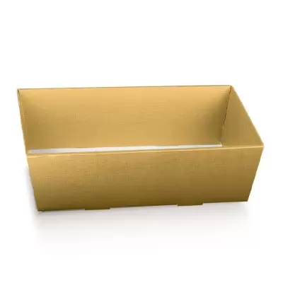 Dėžutė Conico auksinė su pvc. dangteliu 2