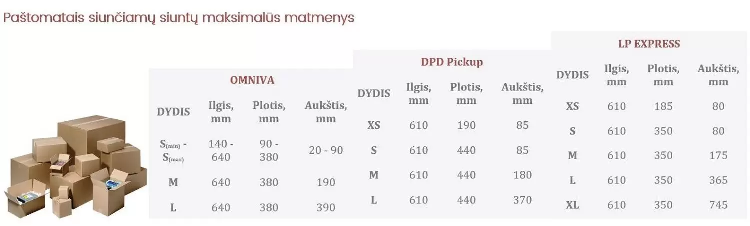 Kartona kastes | Kastes iepakošanai un nosūtīšanai | DEKOPAKA.LT